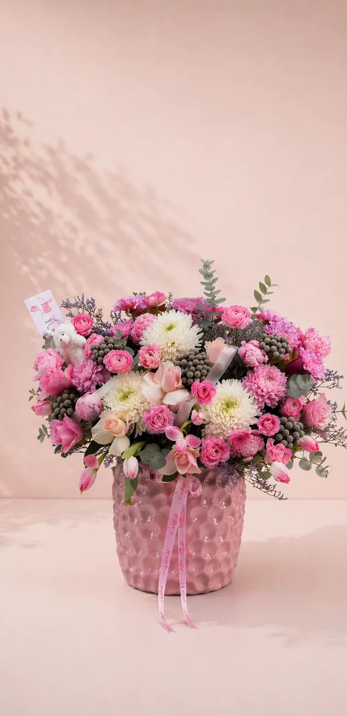 Soft Pink Deluxe Çiçek Aranjmanı (Özel Tasarım)